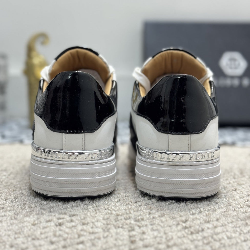 PP White & Black Casual Sneakers #56 | Men's Streetwear