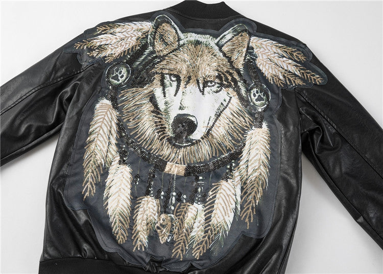 PP Black Leather Jacket #9 | Men's Streetwear