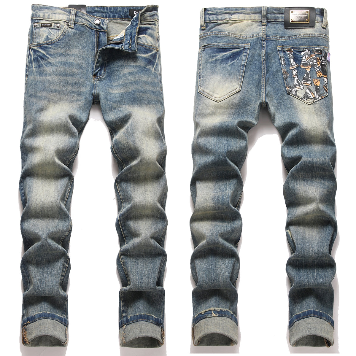 D*G Gray Jeans #9 | Men's Streetwear