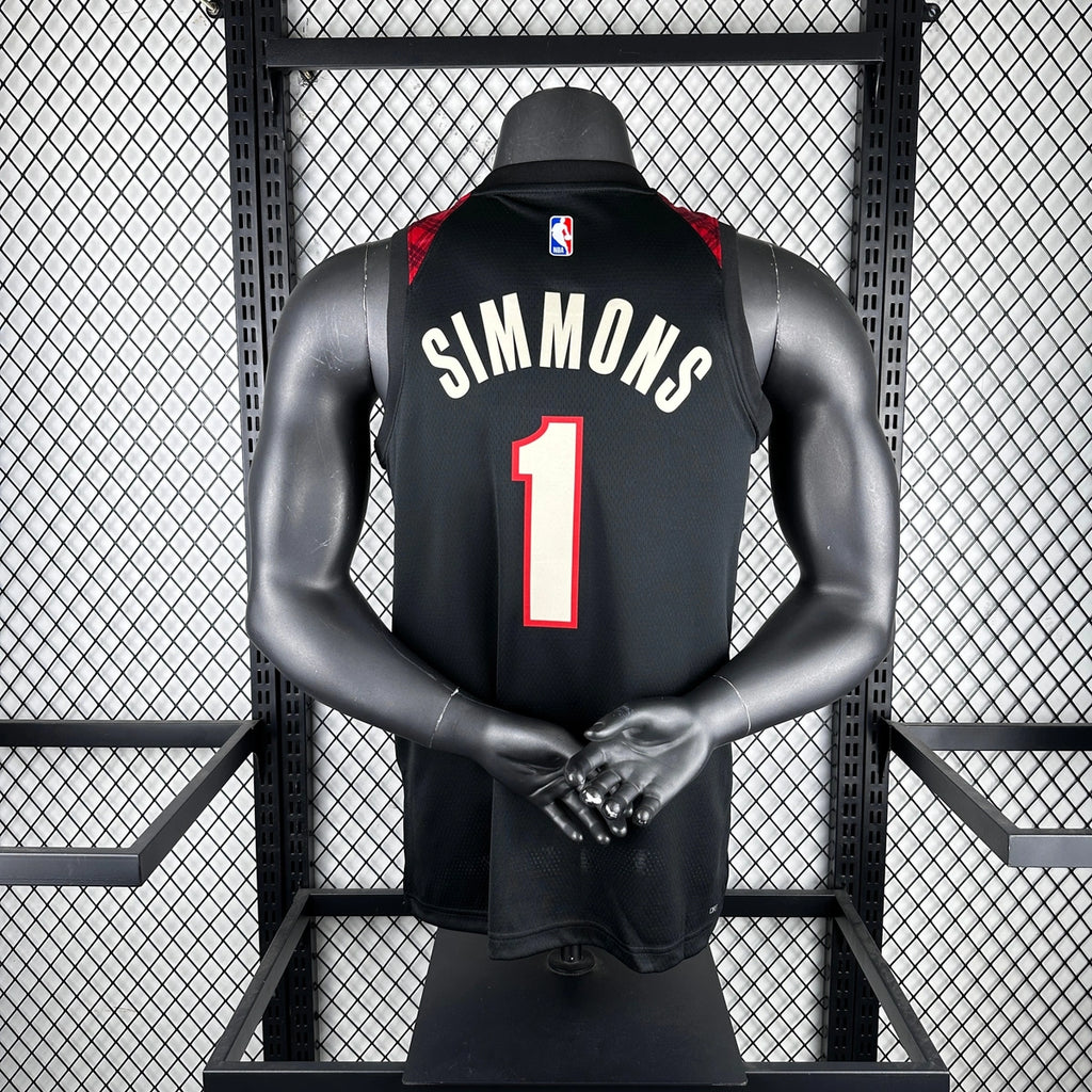 Anfernee Simons Portland Trail Blazers No.1 City Edition Jersey 2023-24 - View 3