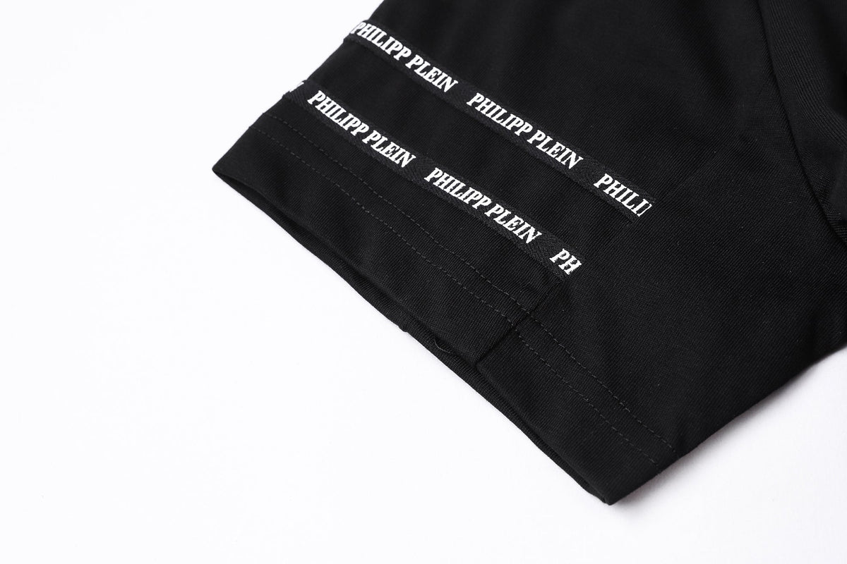 PP Black Cotton Street Style T-Shirt #81 | Men's Tee