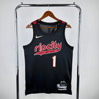 Anfernee Simons Portland Trail Blazers No.1 City Edition Jersey 2023-24 - View 8