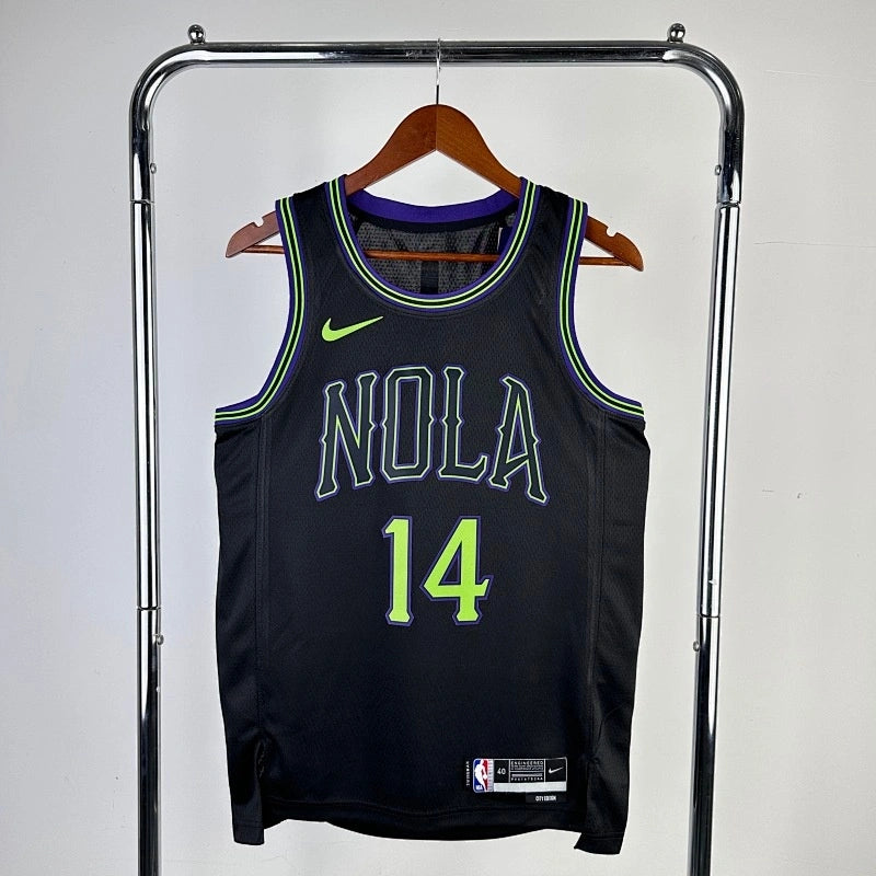Brandon Ingram New Orleans Pelicans No.14 City Edition Jersey 2025-26 - View 11