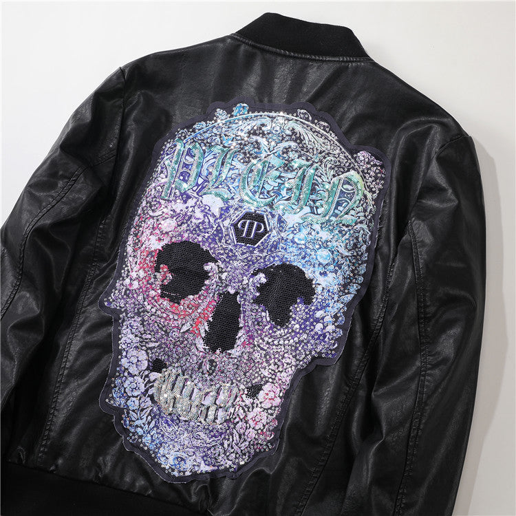 PP Black Leather Jacket #14 | Men's Streetwear