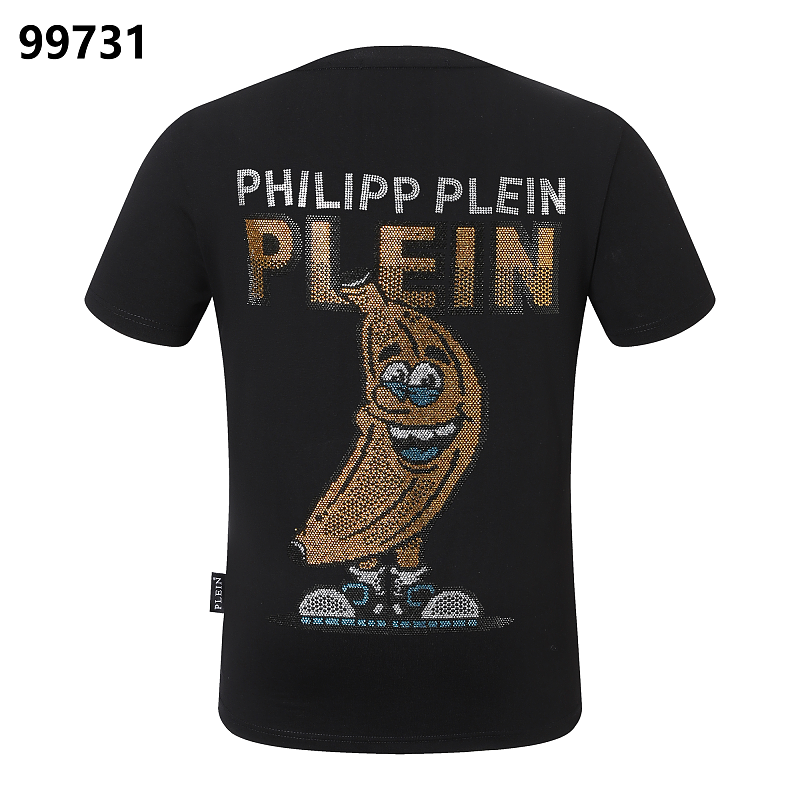 P**P Men's Gift Ready Logo Streetwear T-Shirt | Black White