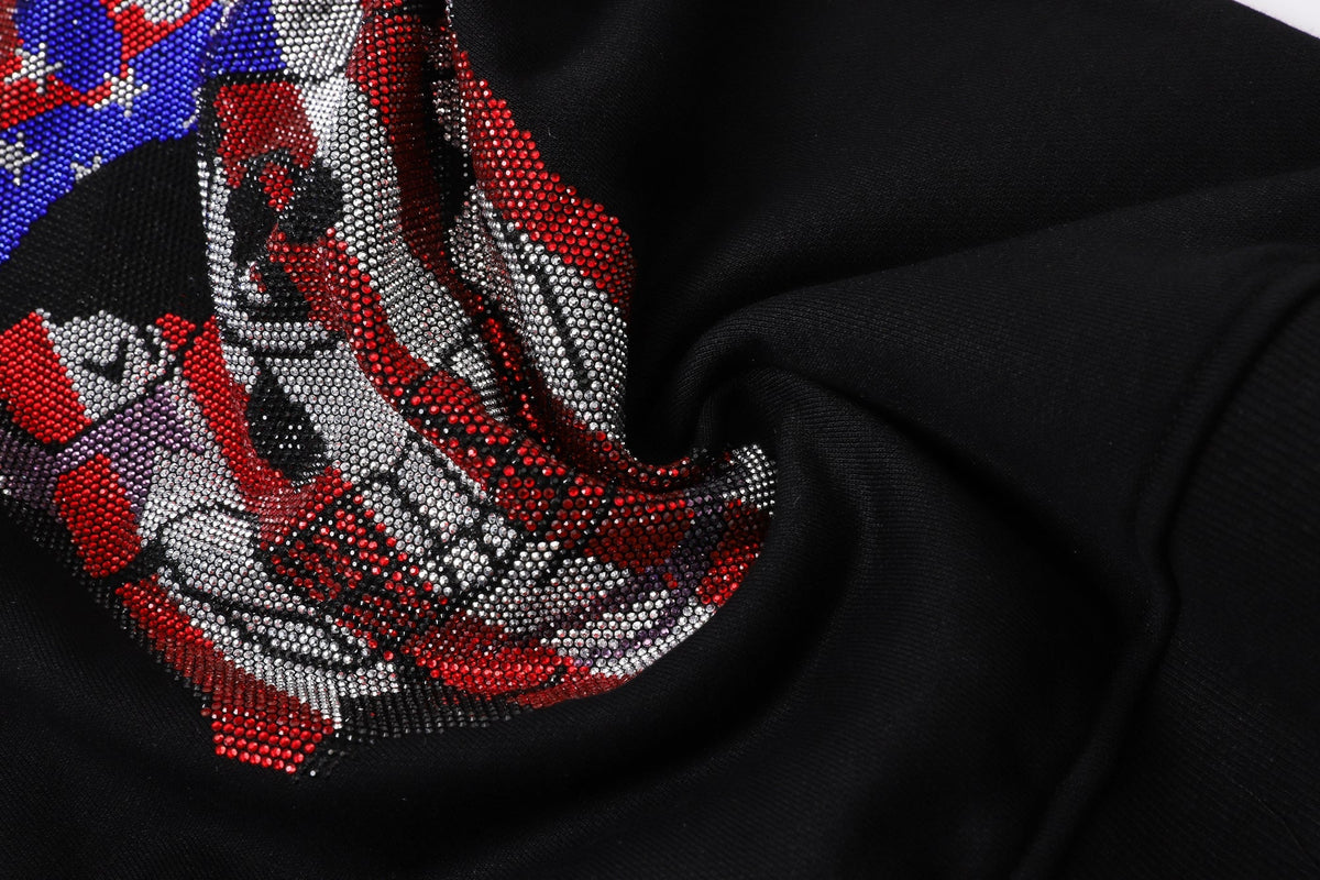 PP Black Cotton Sweatshirt #8 | Men's Streetwear