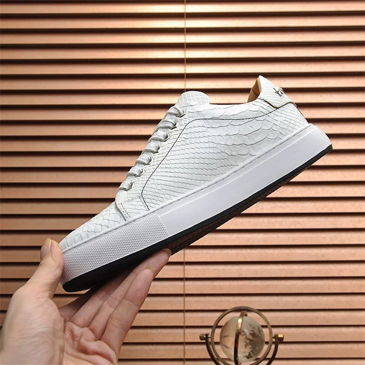 PP White Casual Sneakers #24 | Men's Streetwear