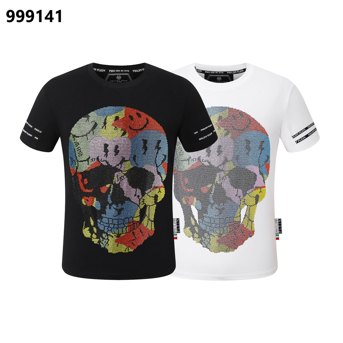 PP Black Cotton Streetwear T-Shirt #72 | Men's Tee