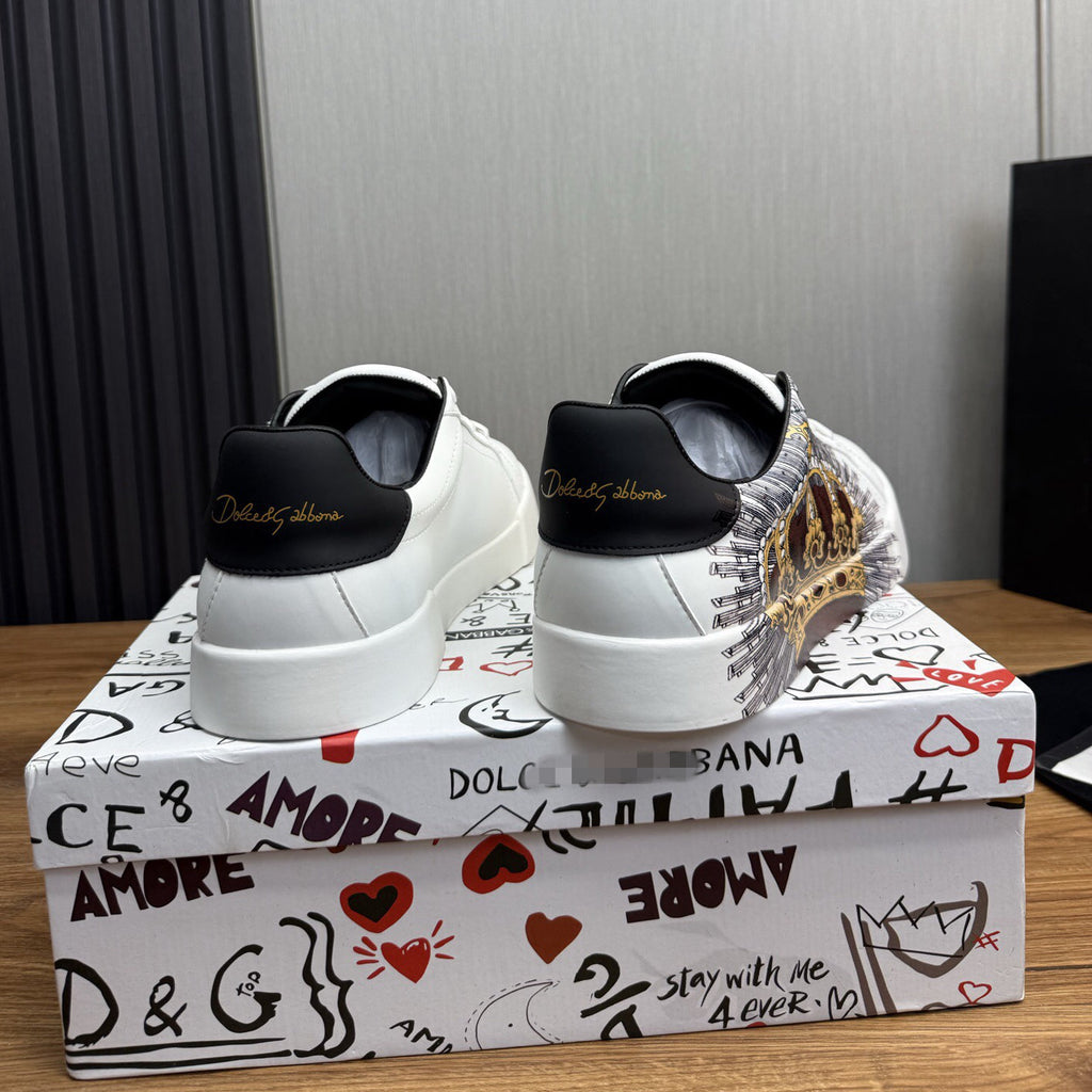 White & Black Casual Sneakers #28 | Streetwear Shoes