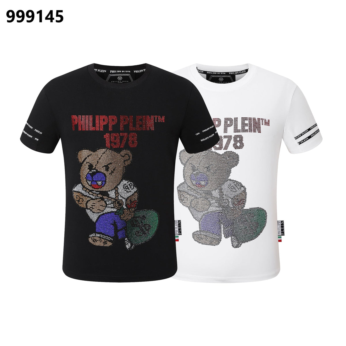 PP Black Cotton Street Style T-Shirt #76 | Men's Tee