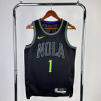 Zion Williamson New Orleans Pelicans No.1 City Edition Jersey 2025-26 - View 2