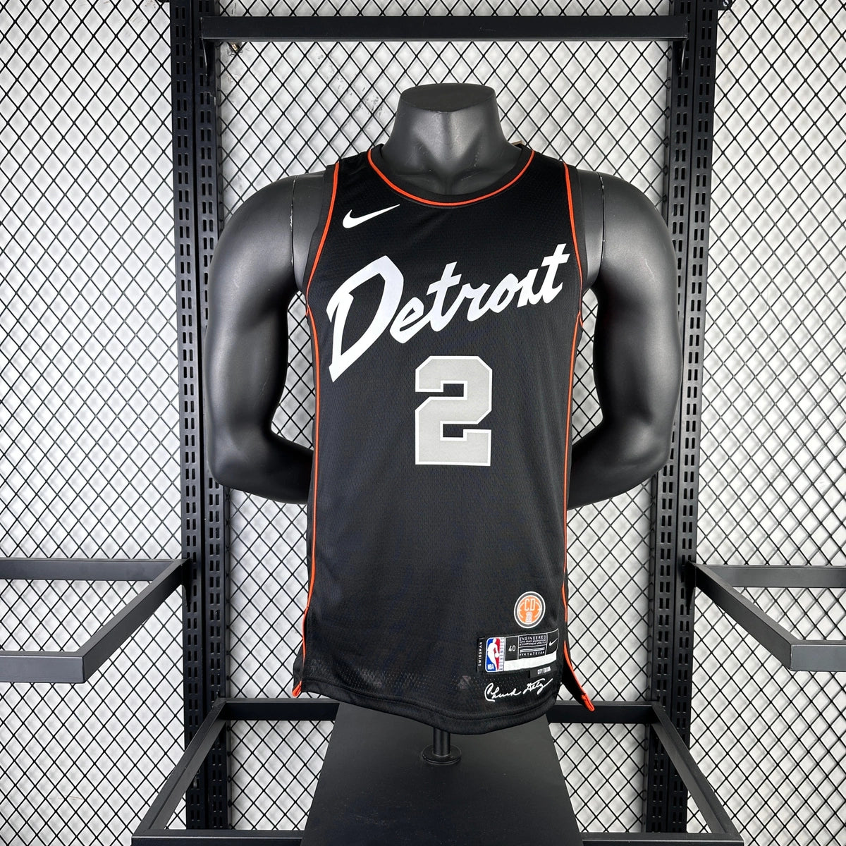 Cade Cunningham Detroit Pistons No.2 City Edition Jersey 2023-24 - View 11