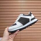 2026 Premium Leather Casual Sneakers - Designer Unisex Shoes in Black & Blue