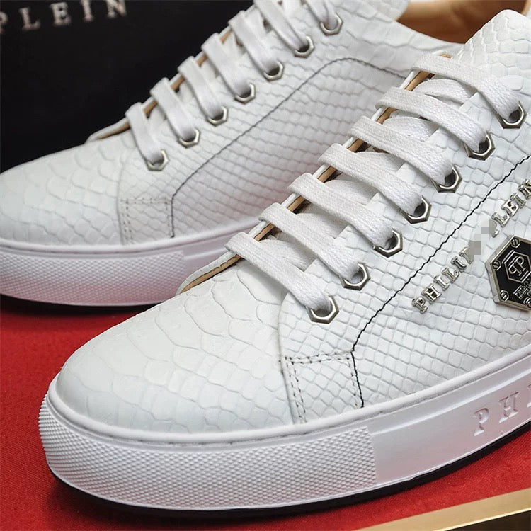 PP White Casual Sneakers #24 | Men's Streetwear