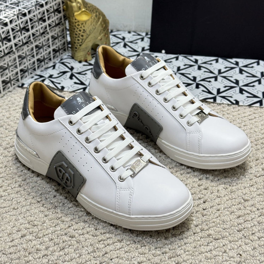 PP White & Black Casual Sneakers #56 | Men's Streetwear