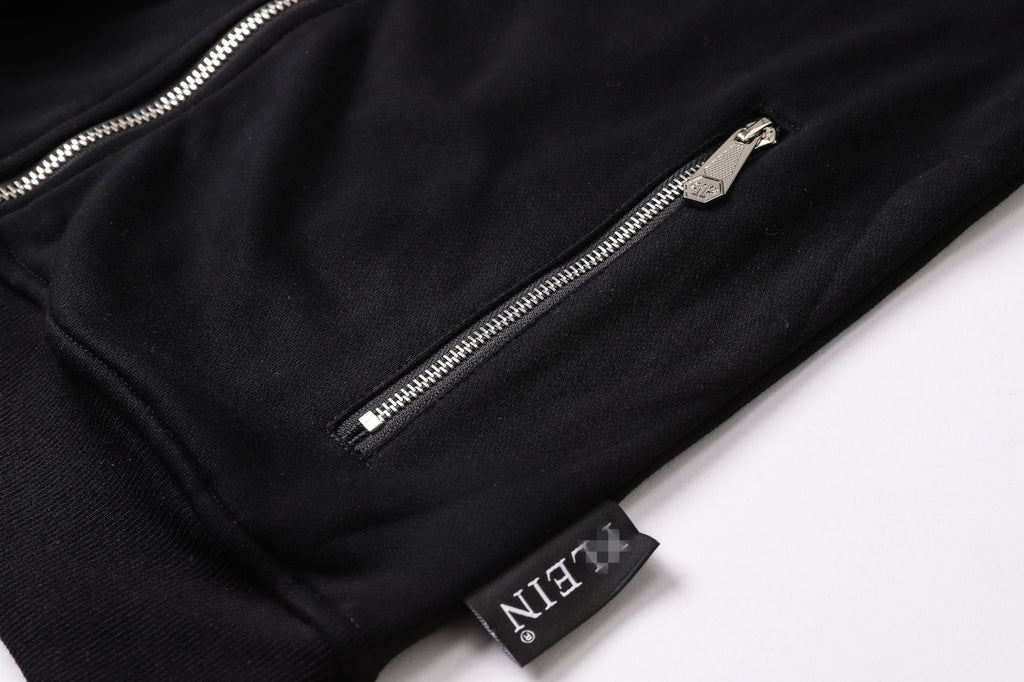 PP Black Cotton Sweatshirt #16 | Men's Streetwear
