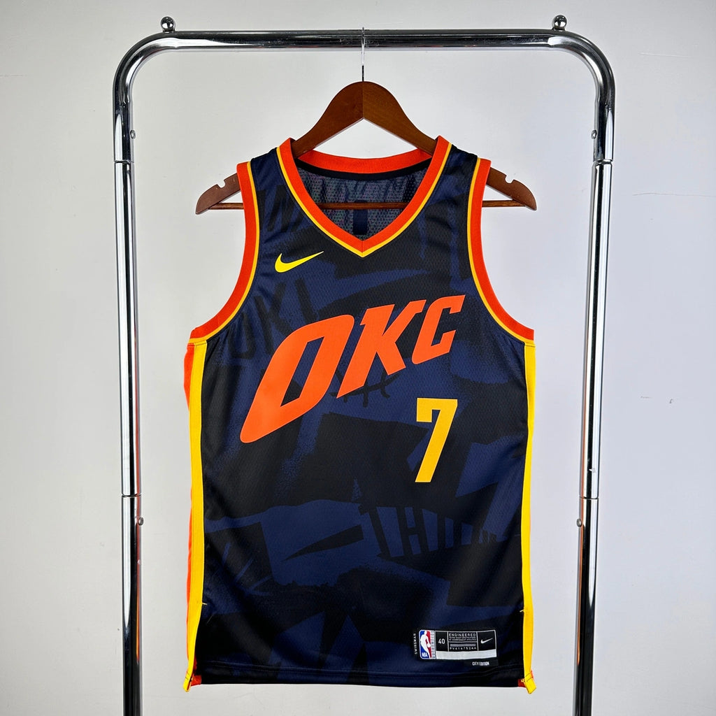 Chet Holmgren Oklahoma City Thunder No.7 City Edition Jersey 2023-24 - View 14