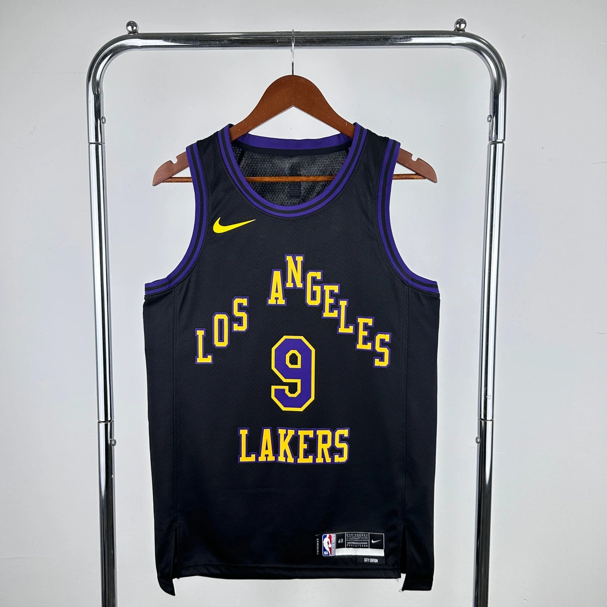 Bronny James Los Angeles Lakers No.9 City Edition Jersey 2025-26 - View 8