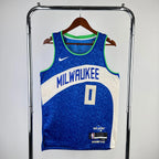 Damian Lillard Milwaukee Bucks No.0 City Edition Jersey 2023-24 - View 12