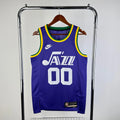 Jordan Clarkson Utah Jazz No.00 Throwback Jersey 2023-24 - View 1