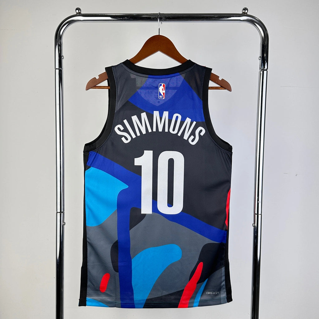 Anfernee Simons Brooklyn Nets No.10 City Edition Jersey 2023-24 - View 6
