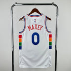 76ers BackFull City Jersey in White — Hanging 011