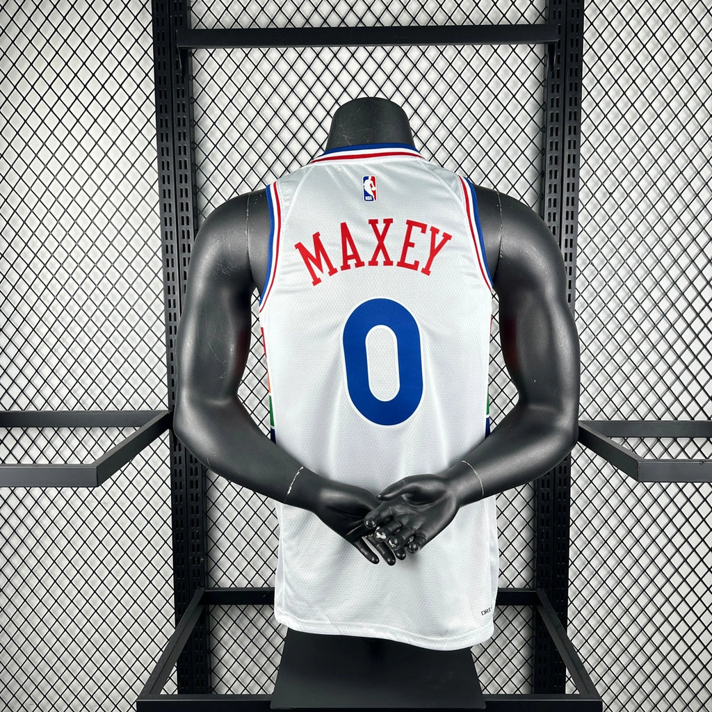 76ers BackFull City Jersey in White — Mannequin 002