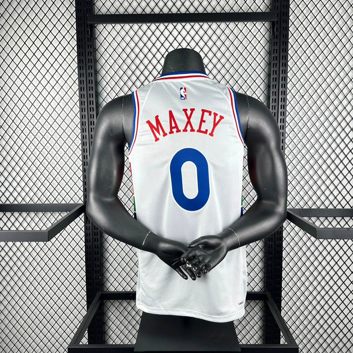 76ers BackFull City Jersey in White — Mannequin 002