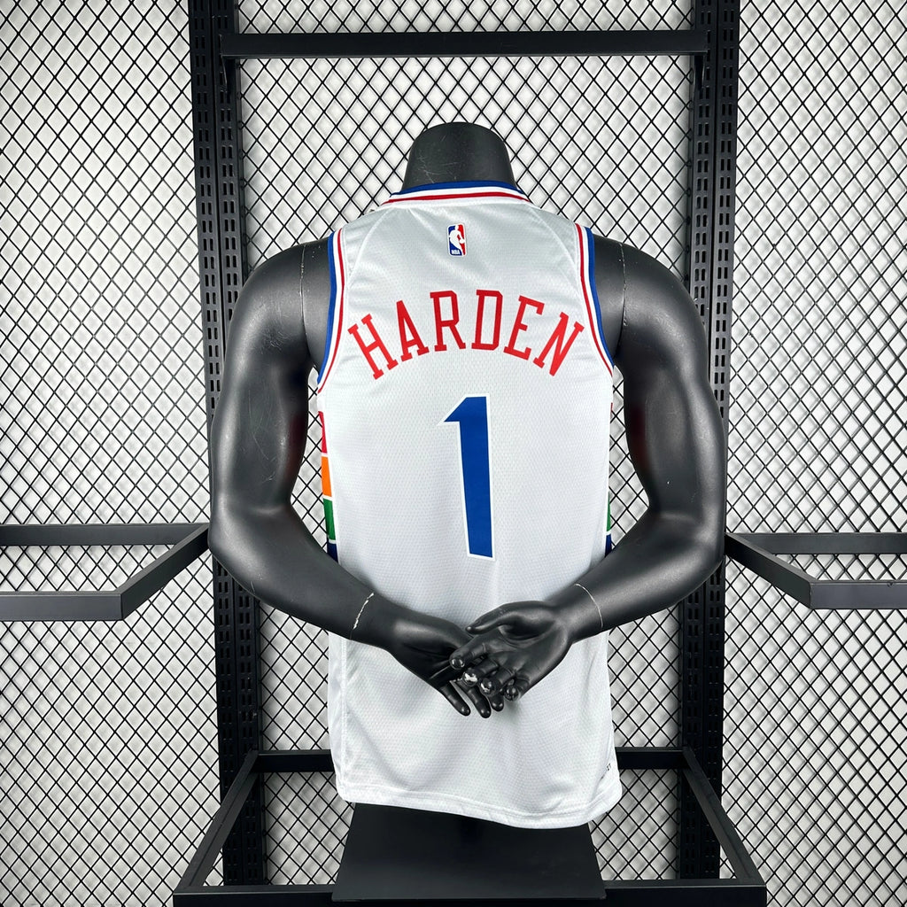 76ers BackFull City Jersey in White Mannequin 002