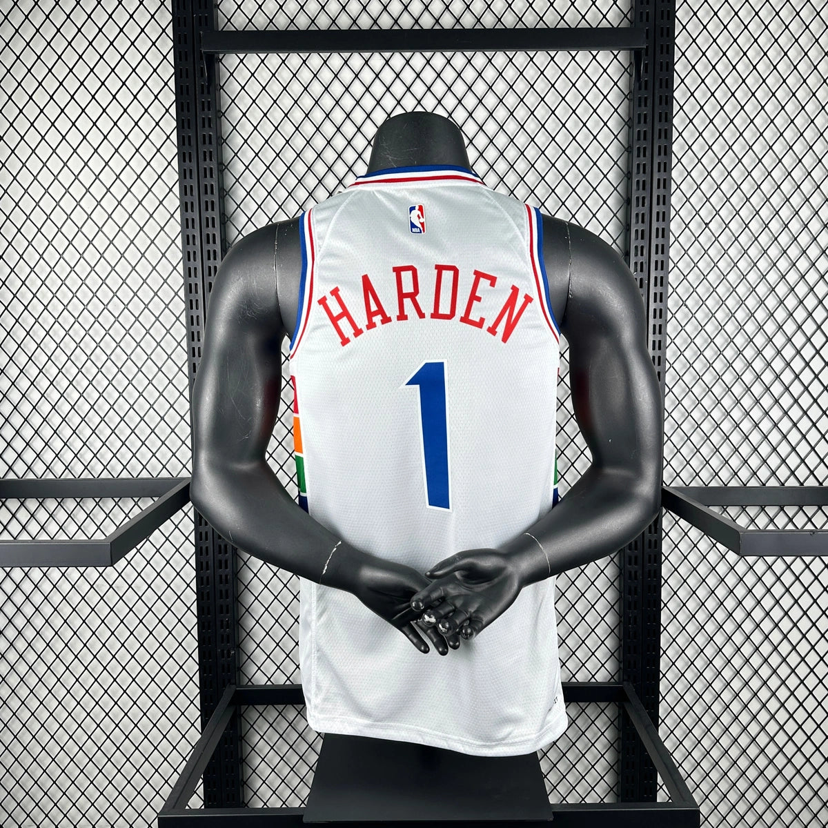 76ers BackFull City Jersey in White Mannequin 002