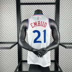76ers BackNameNumber City Jersey in White Mannequin 002
