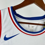 76ers CollarTag City Jersey in White — Hanging 010