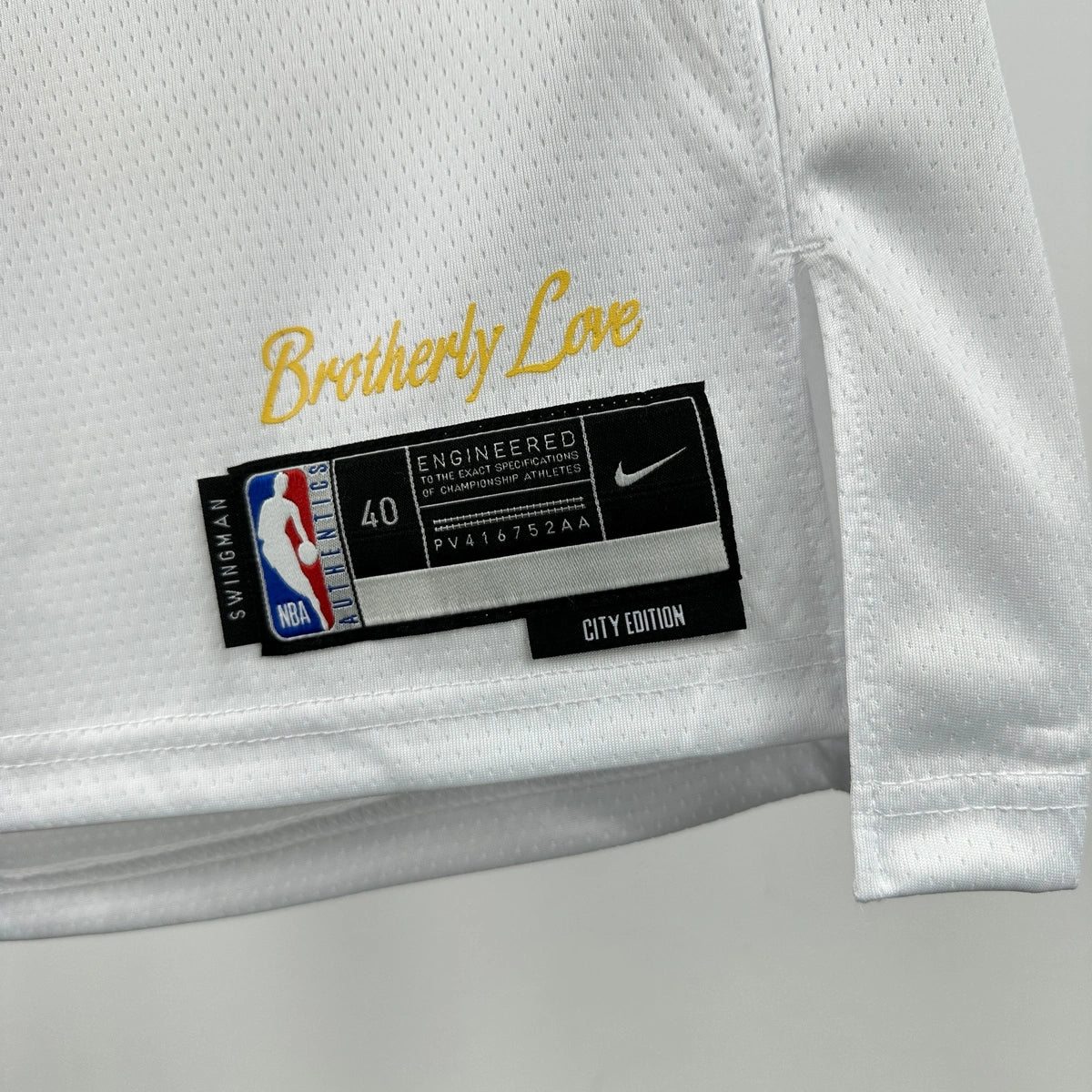 76ers InnerTag City Jersey in White — Flatlay 008