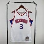 Allen Iverson Philadelphia 76ers No.3 Throwback Crop Top Women's Jersey  - View 11