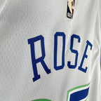 Derrick Rose Minnesota Timberwolves No.25 Throwback Jersey 2023-24 - View 12