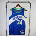 Giannis Antetokounmpo Milwaukee Bucks No.34 City Edition Jersey 2023-24 - View 10