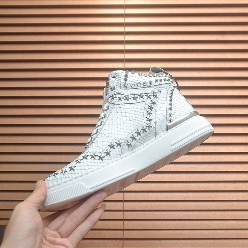 PP White Casual Sneakers #109 | Men's Streetwear