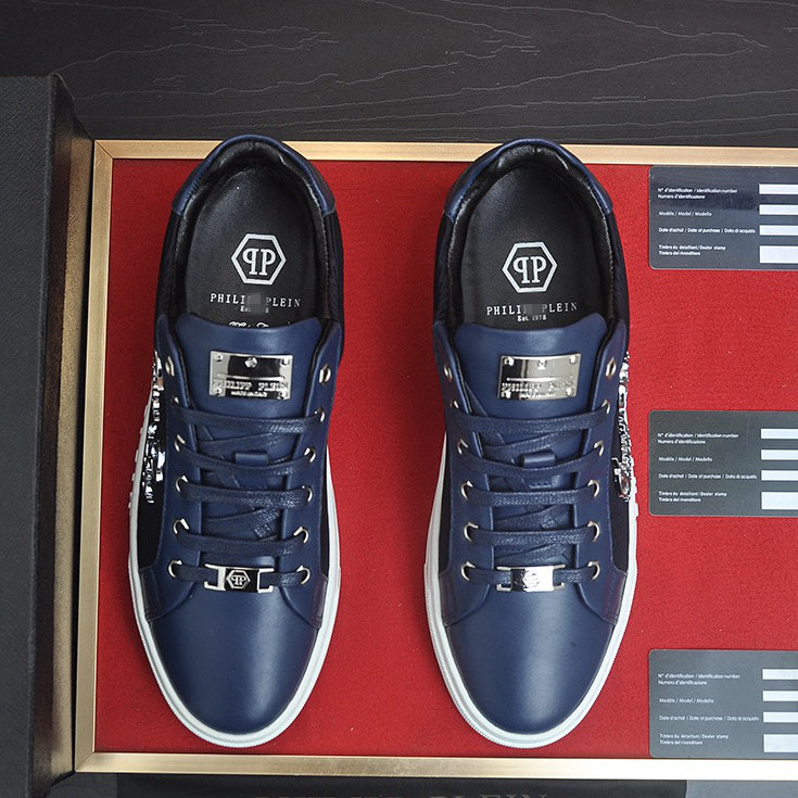 PP Blue Casual Sneakers #110 | Men's Streetwear