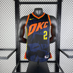 Shai Gilgeous-Alexander Oklahoma City Thunder No.2 City Edition Jersey 2023-24 - View 4