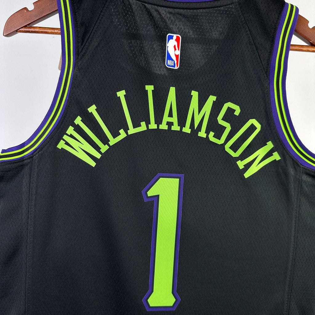 Zion Williamson New Orleans Pelicans No.1 City Edition Jersey 2025-26 - View 14