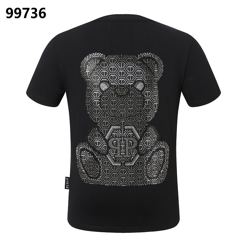 P**P Men's Content Creator Logo Streetwear T-Shirt | Black White – 4947