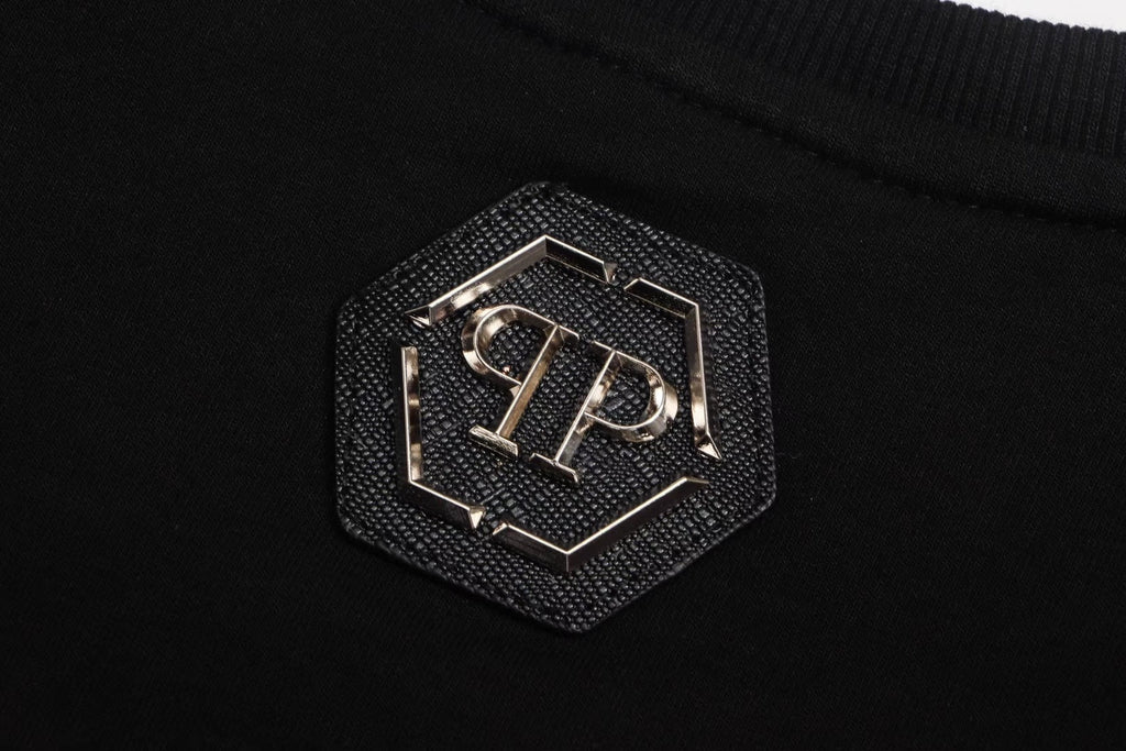 PP Black Cotton Sweatshirt #1 – Ref 7955 | Men's Streetwear