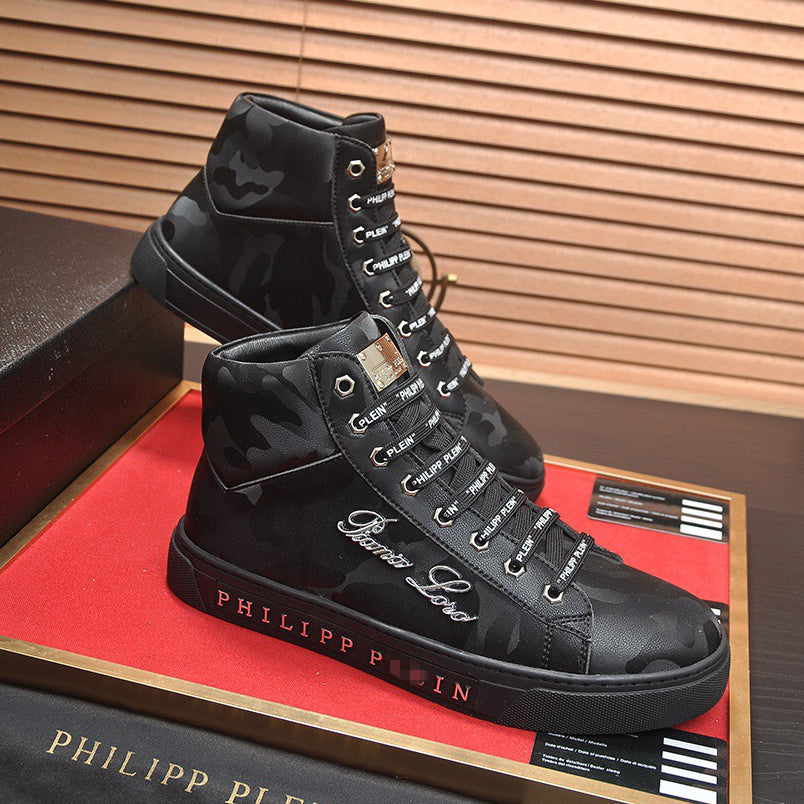 PP Black Casual Sneakers #73 | Men's Streetwear