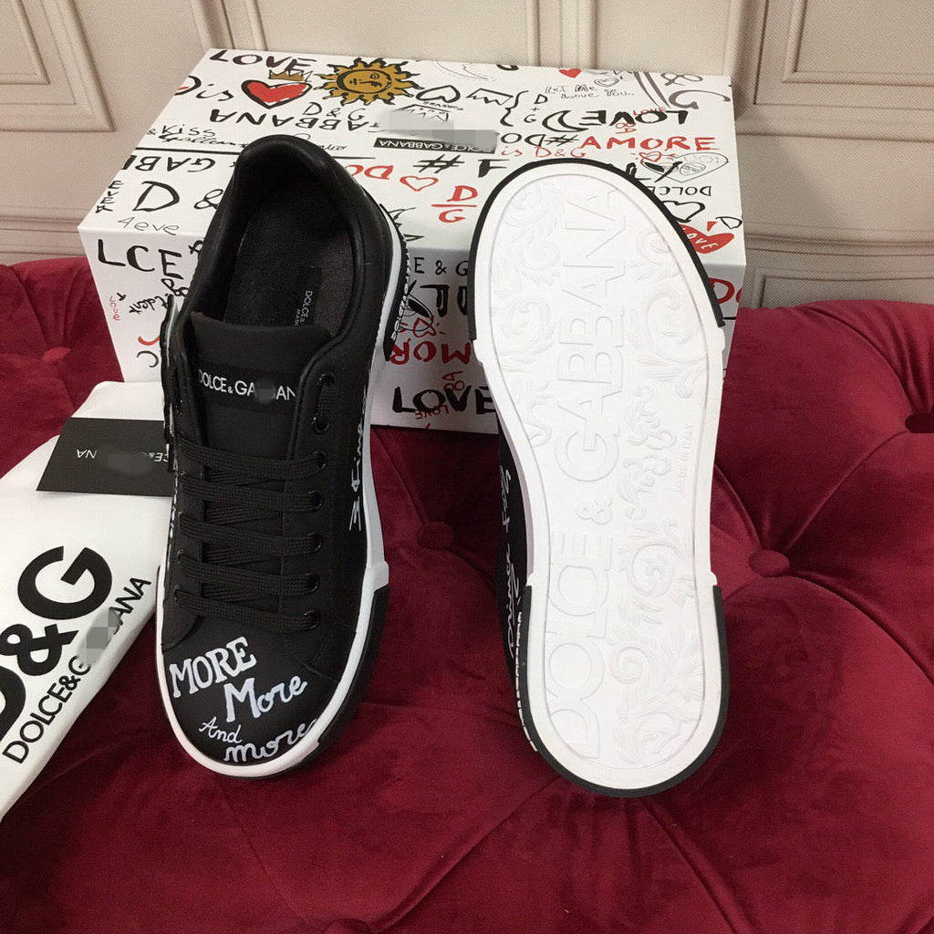 Black Leather Casual Sneakers #24 | Men's Streetwear