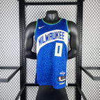 Damian Lillard Milwaukee Bucks No.0 City Edition Jersey 2023-24 - View 11