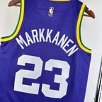 Lauri Markkanen Utah Jazz No.23 Throwback Jersey 2023-24 - View 5