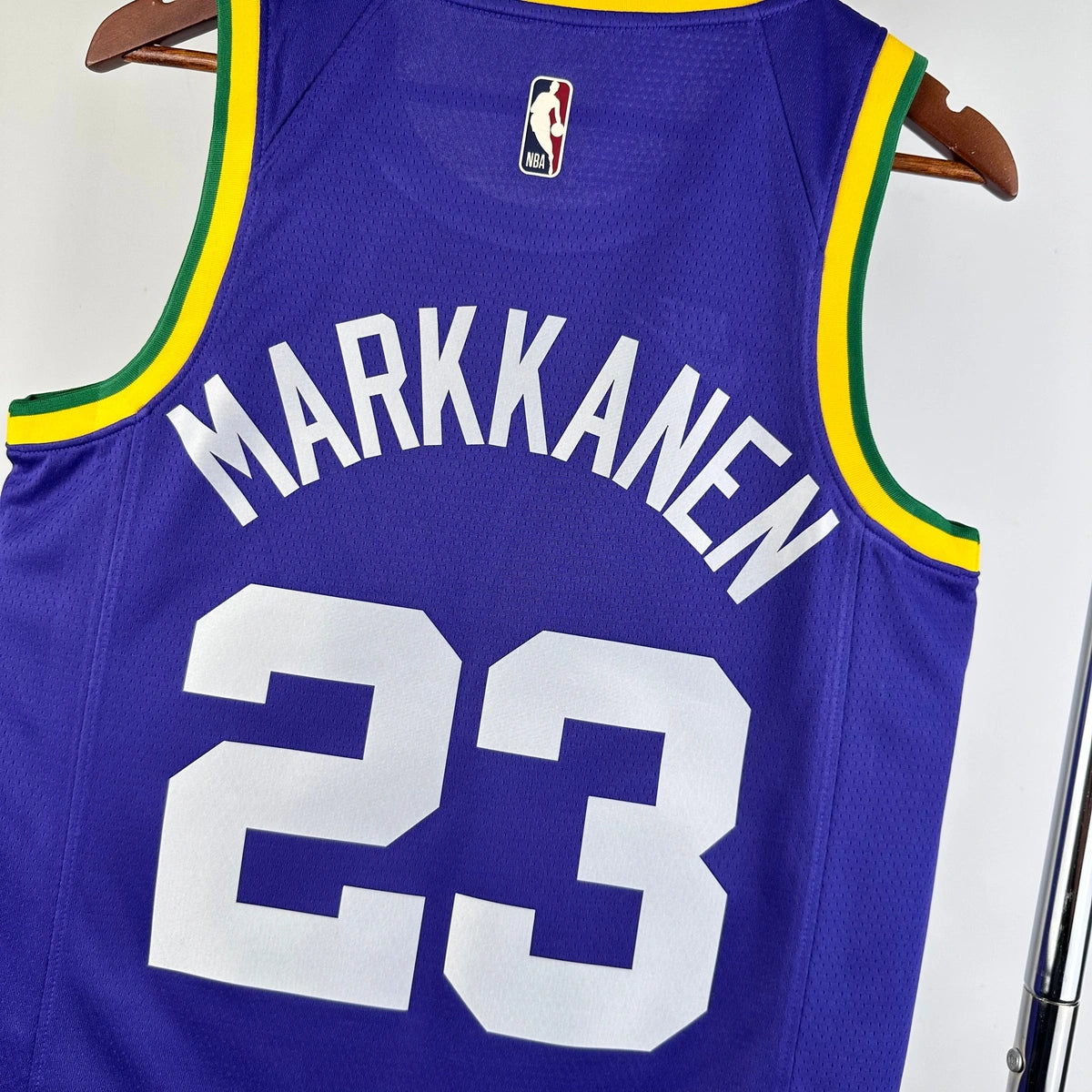 Lauri Markkanen Utah Jazz No.23 Throwback Jersey 2023-24 - View 5