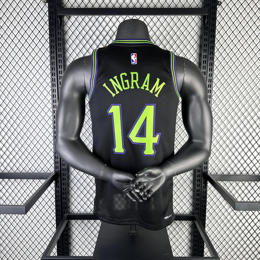 Brandon Ingram New Orleans Pelicans No.14 City Edition Jersey 2025-26 - View 12
