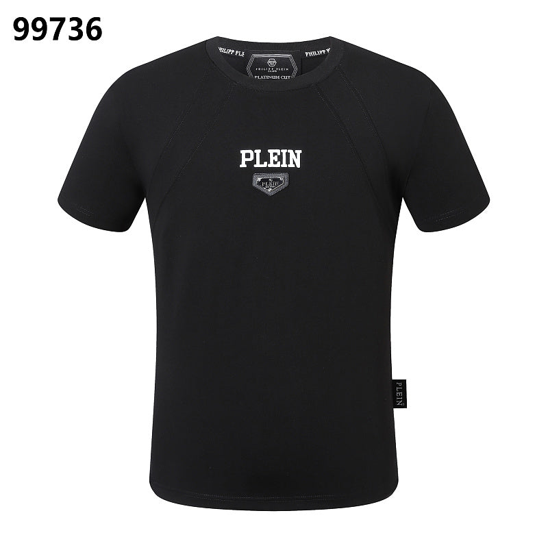P**P Men's Content Creator Logo Streetwear T-Shirt | Black White – 4947