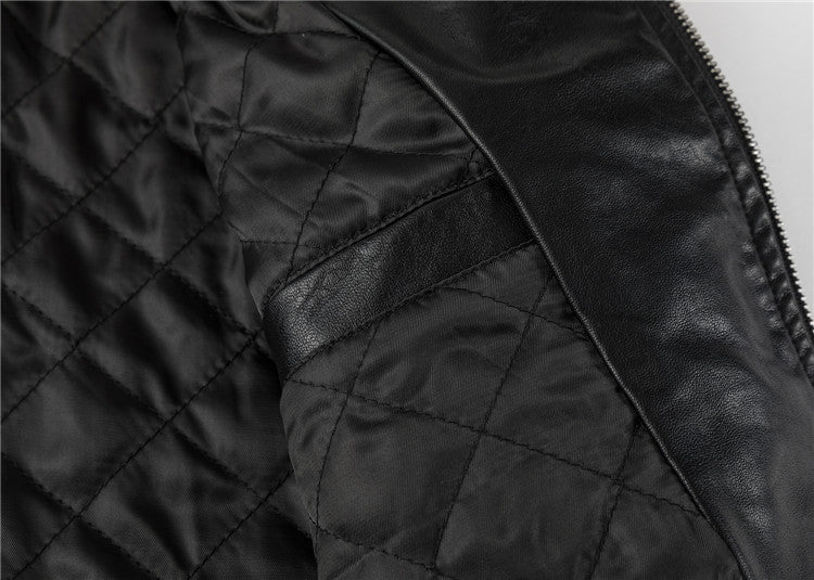 PP Black Leather Jacket #9 | Men's Streetwear